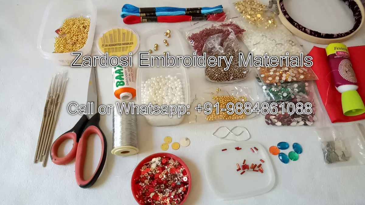 Zardosi Embroidery Materials: How to choose the Best in the Chennai Market?